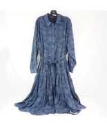 Kobi Halperin Montana Leopard Dress In Sea Blue Multi - Women&#39;s Size XXL - $5,142.42 MXN