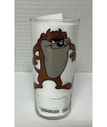Taz Tasmanian Devil Glass BLACK Writing 1973 Looney Tunes Pepsi Glass - $41.05