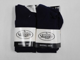 Louisville Slugger Youth Size 4-8/Wms 5-10 Baseball Socks   Navy Blue 2 ... - $13.86