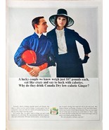 Canada Dry Ginger 1964 Ginger Ale Print Ad 1964 horse jockey woman lucky... - €10,01 EUR