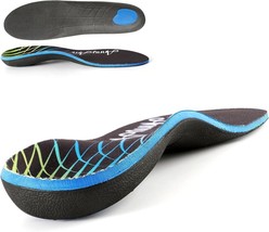 Orthotic Insoles Yellow Plantar Fasciitis High Arch Support Flat Feet Foot Pain - £13.44 GBP
