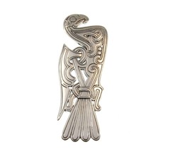 Solid 925 Sterling Silver Viking Norse Mammen Bird Slide Pendant by Peter Stone - £52.51 GBP