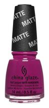 China Glaze Twisted Sister Nail Polish Matte Finish Bright Fuchsia Pink ... - $8.81