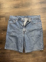 Levis 505 Blue Jean Shorts size 36 waist straight leg pants Denim stone ... - £14.60 GBP