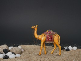 Elegant Metal Camel Figurine - Handcrafted Artisan For Home Décor - £30.32 GBP