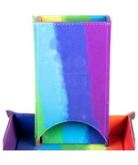 MDG Fold Up Velvet Dice Tower - WC Rainbow - $46.54