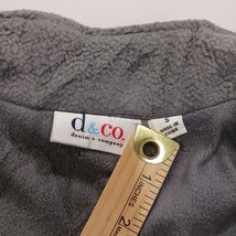 d & Co. Denim + Company RN#81890 Women's Gray Plaid Full Zip Vest Size Small  image 3