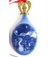 1987 Bing &amp; Grondahl Porcelain Christmas Tree Drop Ornament Copenhagen B... - $24.75