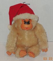 Vintage Russ Berrie Merry Christmas Santa Baby Gonga Thumb Sucker Gorill... - $29.65