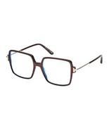 Tom Ford FT5915-B 045 Shiny Light Brown 53mm Eyeglasses New Authentic - $254.79