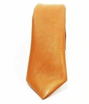 Tan Formal Style Men Leather Tie 100% Genuine Lambskin Leather Stylish Tie - £26.51 GBP