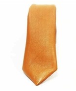 Tan Formal Style Men Leather Tie 100% Genuine Lambskin Leather Stylish Tie - £26.50 GBP