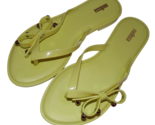 Melissa womens Flip Flop Sandals Slim II Neon Green Jelly sz 8 US - £15.62 GBP