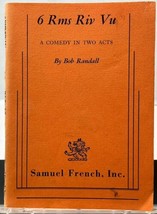 6 Rms Riv Vu Comedy in Two Acts Bob Randall Pb Book Samuel French 1973 - £7.03 GBP