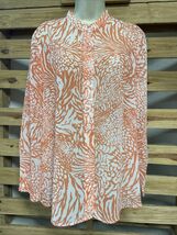 Draper&#39;s and Damon&#39;s Long Sleeve Transparent Blouse Woman&#39;s Size L KG JD - $14.84
