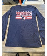 Boys Houston Texans Long Sleeve T-Shirt Size Large(12/14) Navy. NWT. 1 - $187.97 MXN