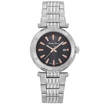 Mathey Tissot Women's Neptune Black Dial Watch - D912RRN - £125.88 GBP