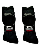 2X 3Pair Slazenger Crew Sports Socks Men Sz10-13 BLACK HIGH QUALITY COTT... - $33.30 CAD