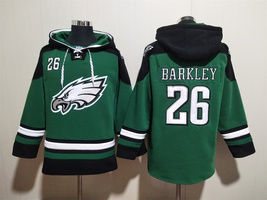 Saquon Barkley Midnight Green Lace-Up Pullover Jersey Hoodie  - $59.25