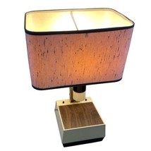 Paulin Plastic Desk Lamp odel 720 Mid Century 1970s Faux Wood Grain Convertible - £78.94 GBP
