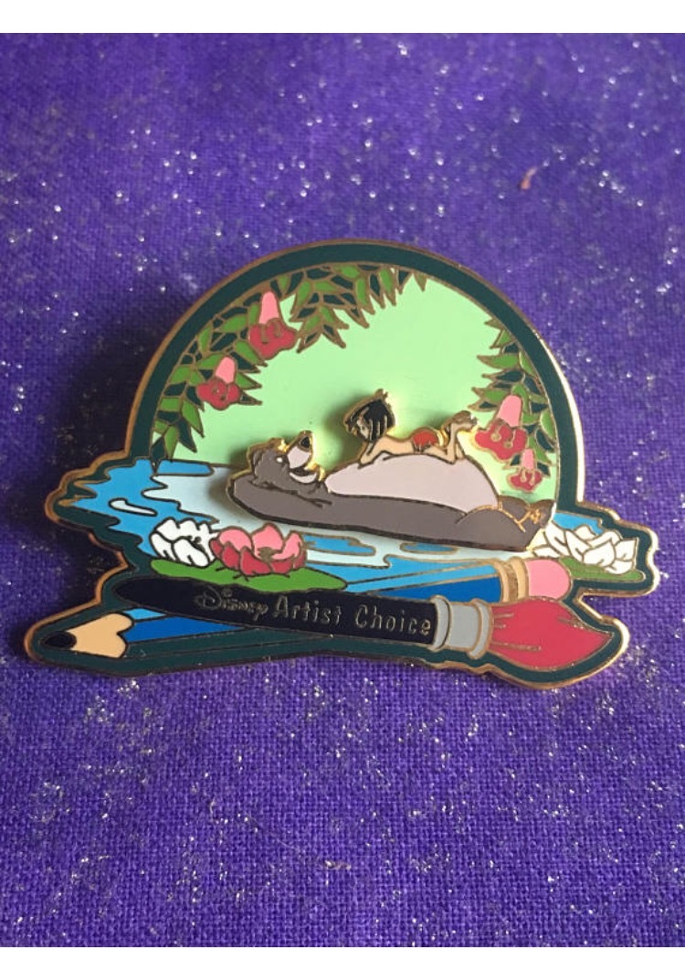 Walt Disney Jungle Book Baloo & Mowgli Artist Choice Enamel Pin LE 5000 Mint - $29.95