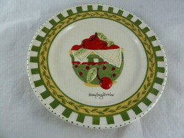 Mary Engelbreit 1998 Red Green Bowl of Cherries 8.25&quot; Collectible Plate - £7.73 GBP