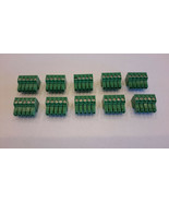 Set of 10 / 5 pin - 3.5mm / Pluggable Connector - Terminal Block - Phoen... - $475.81 MXN