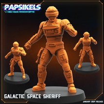 3D Printed Papsikels Galactic Space Sheriff 28mm 32mm - $6.64+