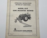 Allis Chalmers Mower Dealer OEM Owners Manual Instructions Book AC Model... - $14.20