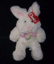 16&quot; VINTAGE BABY GANZ CHOICE BUNNY RABBIT W/ PUFF BOW STUFFED ANIMAL PLU... - £22.78 GBP