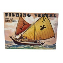 VTG 1955 Topps Rails &amp; Sails Fishing Vessel Java Sea Inter-Island Card - $23.75