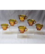 Vintage Colony HARVEST CARNIVAL AMBER 2.5&quot; Coffee Tea Cups Marigold - Se... - $40.56 CAD