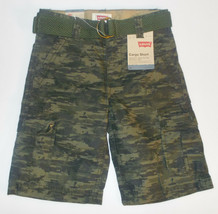 Levi's Boys Camouflage Belted Cargo Shorts Sizes 4, 6, 7 and 7X NWT - $17.49