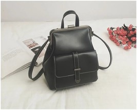 LEFTSIDE  2018 Retro Hasp Back Pack Bags PU Leather Backpack Women School Bags F - £143.89 GBP