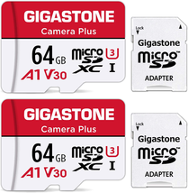 Gigastone 64GB 2-Pack Micro SD Card High Speed 95MB/s,4K Video Recording - £27.06 GBP