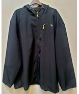 Athletic Works Men&#39;s Hooded Softshell Jacket 5XL Black NWT - $29.99