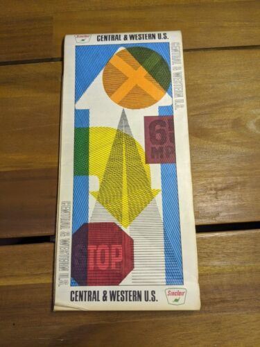 Vintage 1968 Sinclair Central And Western US Travel Brochure Map - $11.88