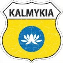 Kalmykia Highway Shield Novelty Metal Magnet HSM-294 - £11.90 GBP