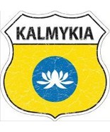 Kalmykia Highway Shield Novelty Metal Magnet HSM-294 - $20.35 CAD