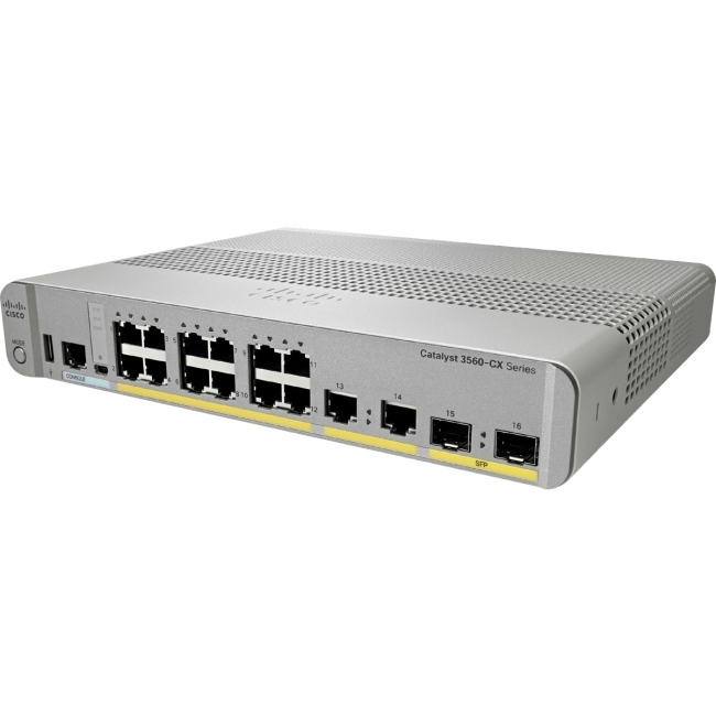 Cisco 3560CX-12PD-S Layer 3 Switch Catalyst 12 GE PoE+ IP Base Switch - $1,348.88