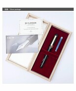 PLATINUM Fountain pen 3776 KAGAHIRA MAKIE SANSUI 14K Gold Nib PNB-30000B... - $265.32