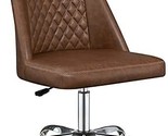 Upholstered Tufted Back Brown And Chrome Office Chair By Coaster Home - £165.78 GBP