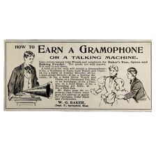 Baker Gramophone Talking Machine 1897 Advertisement Victorian Music ADBN... - $14.01 CAD