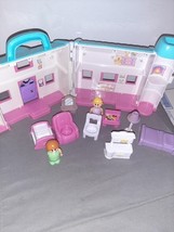 Vintage Blue-Box Dollhouse and Furniture Doll Set 10 - $462.20 MXN