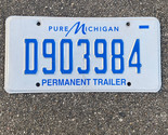 Michigan Expired 2016 Blue on White Pure Michigan Permanent Trailer #D90... - $15.49