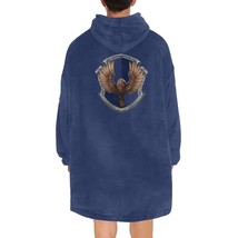 Raven Claw Sherpa Fleece House Robe Cloak Poncho - £36.71 GBP+