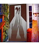 ZOMBIE VISITORS DOOR COVER Wall Mural Haunted House Photo Booth Prop Dec... - $7.57