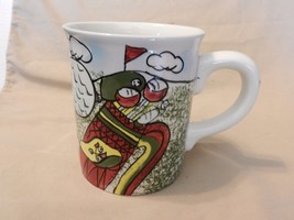 Golfers Hand Painted Large Ceramic Coffee Cup from Cardinal - £18.29 GBP