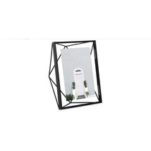 Picture frame home decor for 5x7 photos floating wall or tabletop modern black - £19.27 GBP