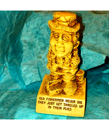 Funny humorous vintage old man statue with funny saying - $29.85 CAD